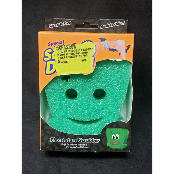 Scrub Daddy Limited Edition Halloween Frankenstein FlexTexture Scrubber Sponge - Picture 1 of 5